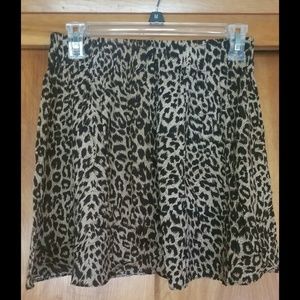 Victoria's Secret leopard skater skirt